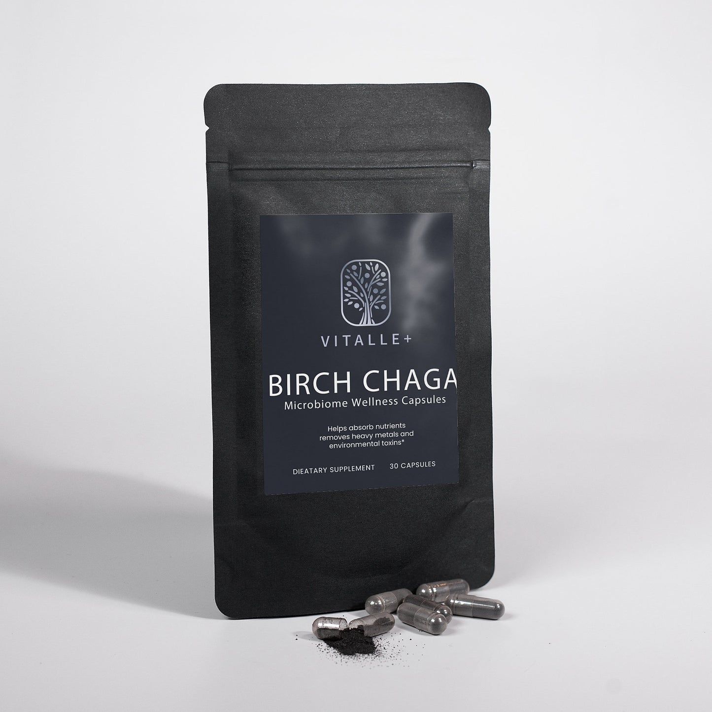 Vitalle+ Birch Chaga Microbiome Wellness Capsules