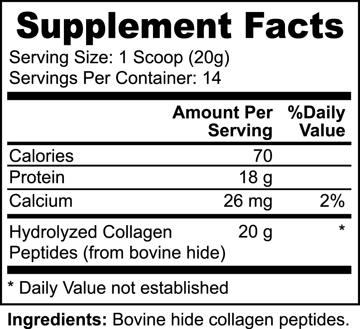 Vitalle+ Grass-Fed Hydrolyzed Collagen Peptides