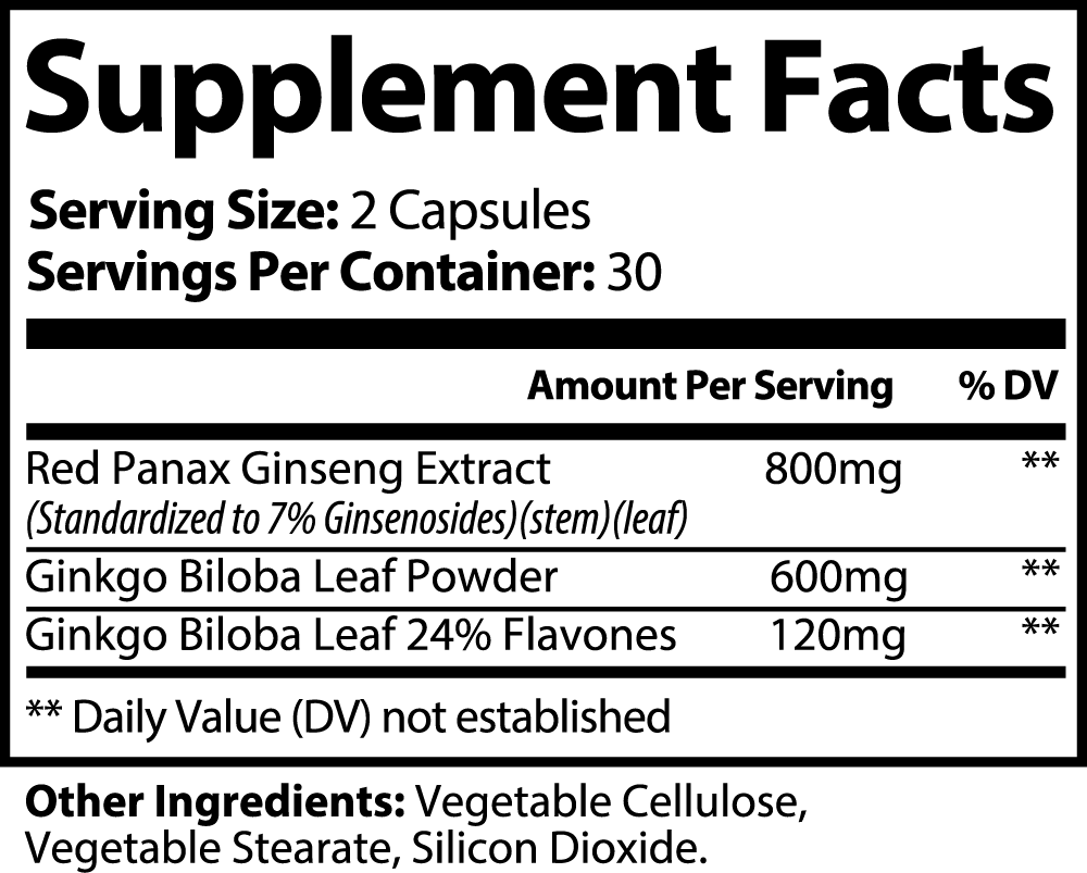 Vitalle+ Ginkgo Biloba + Ginseng